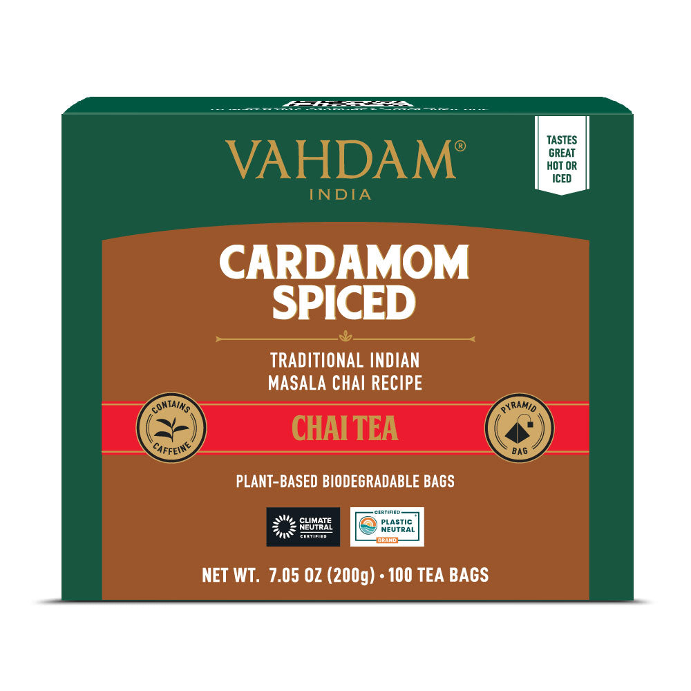 Cardamom Masala Chai Tea, 100 Count