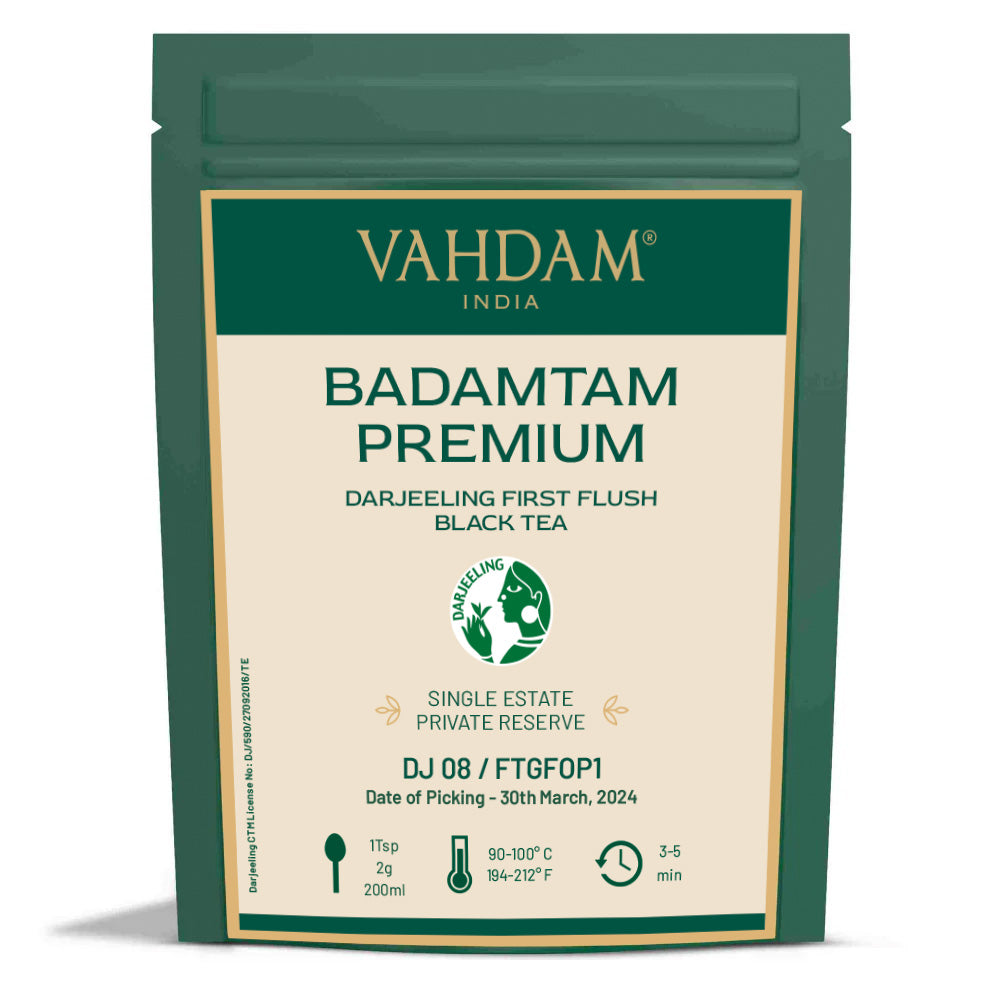 2024 Badamtam Premium Darjeeling First Flush Black Tea DJ 08