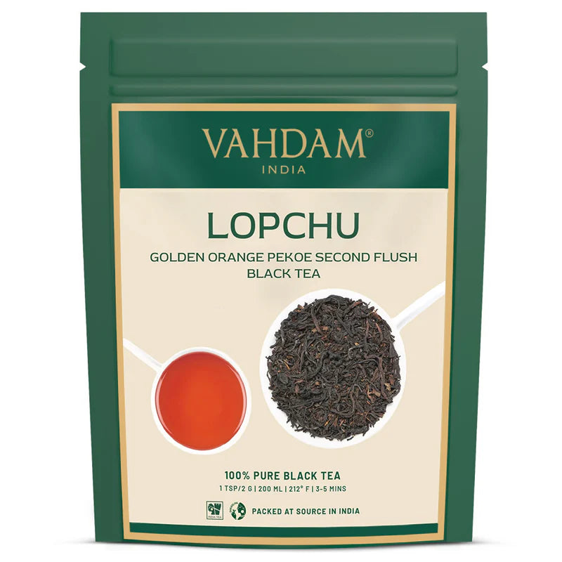 Lopchu Golden Orange Pekoe Darjeeling Second Flush Black Tea, 3.53 Oz