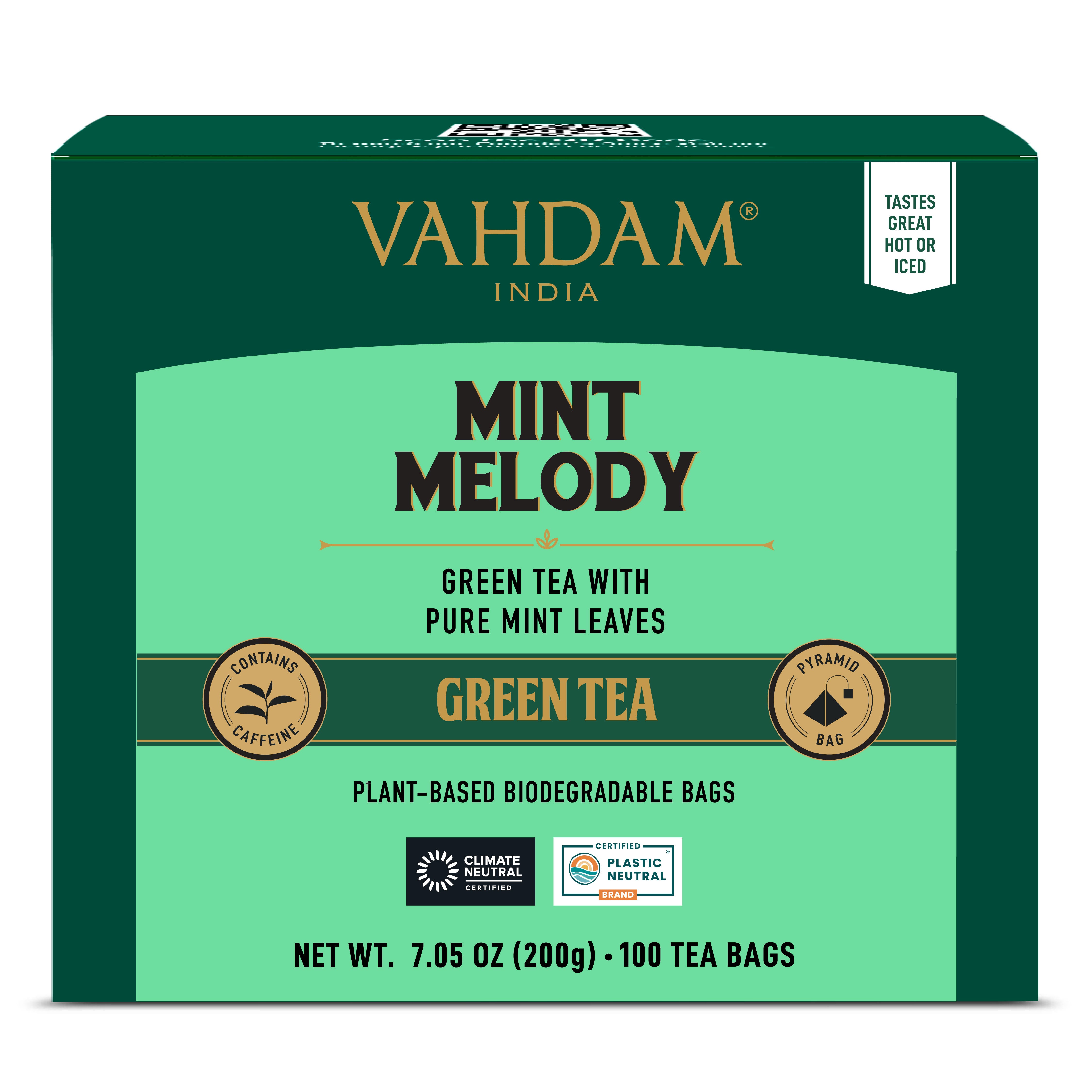 Mint Melody Green Tea, 100 Count