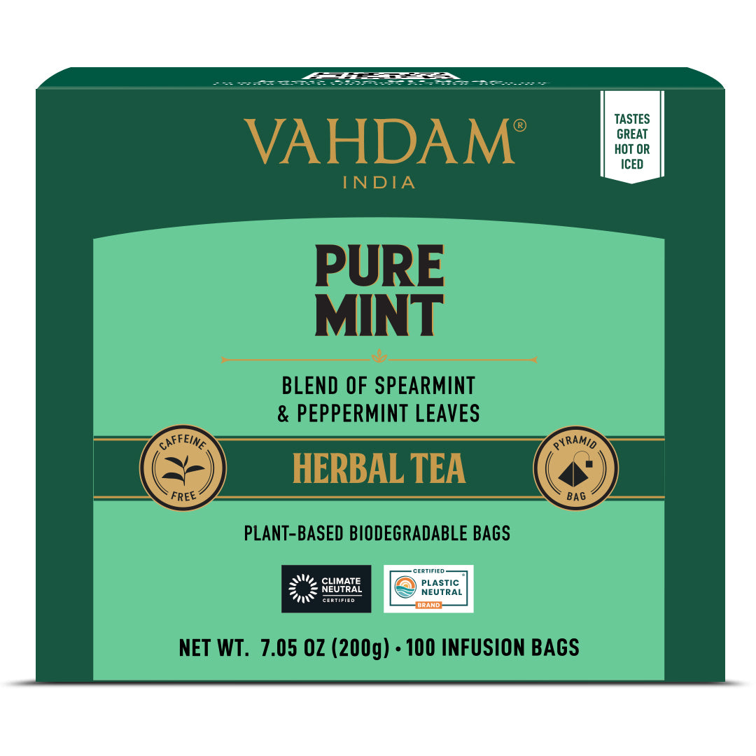 Pure Mint Herbal Tea Tisane, 100 Count