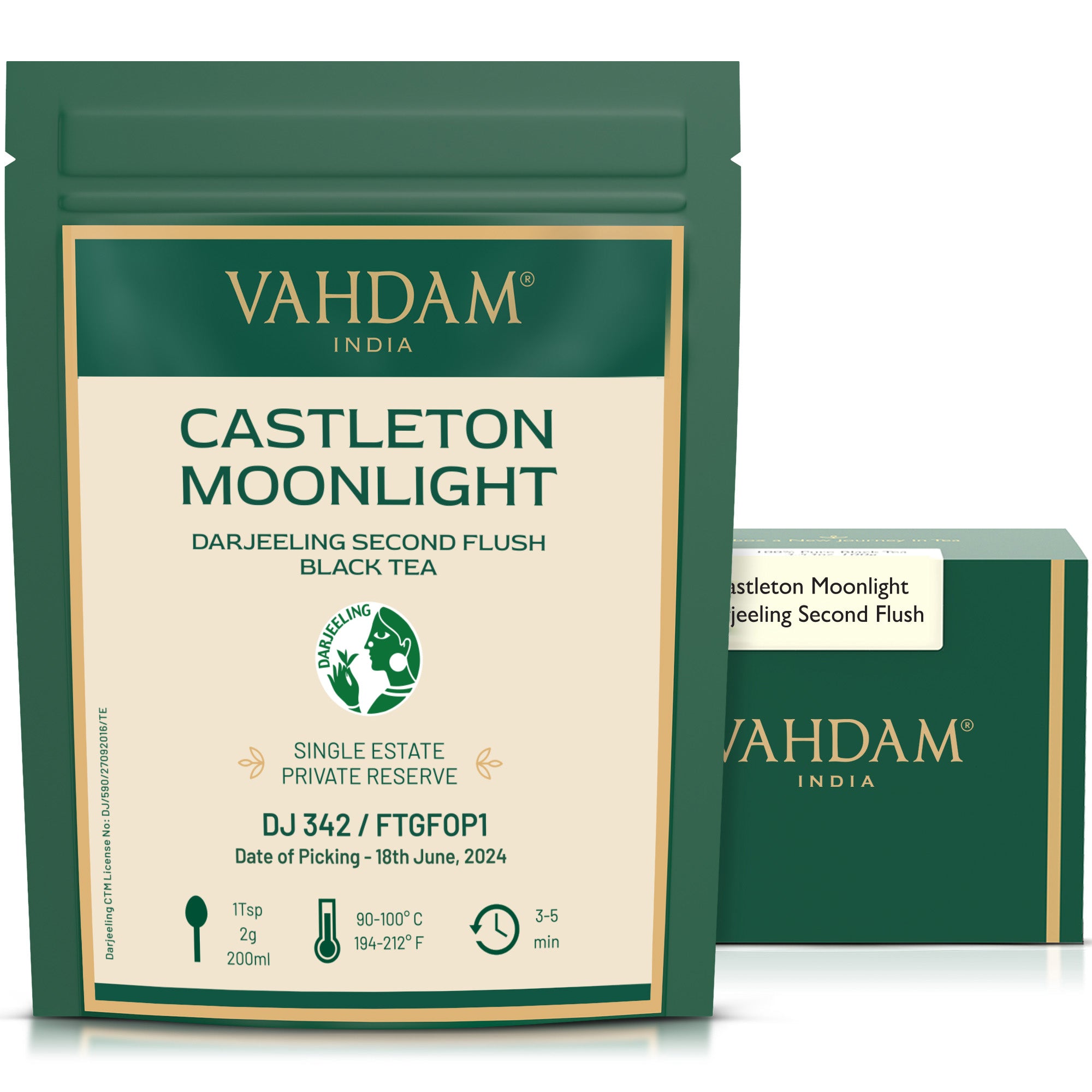 2024 Castleton Moonlight Darjeeling Second Flush Black Tea DJ 342