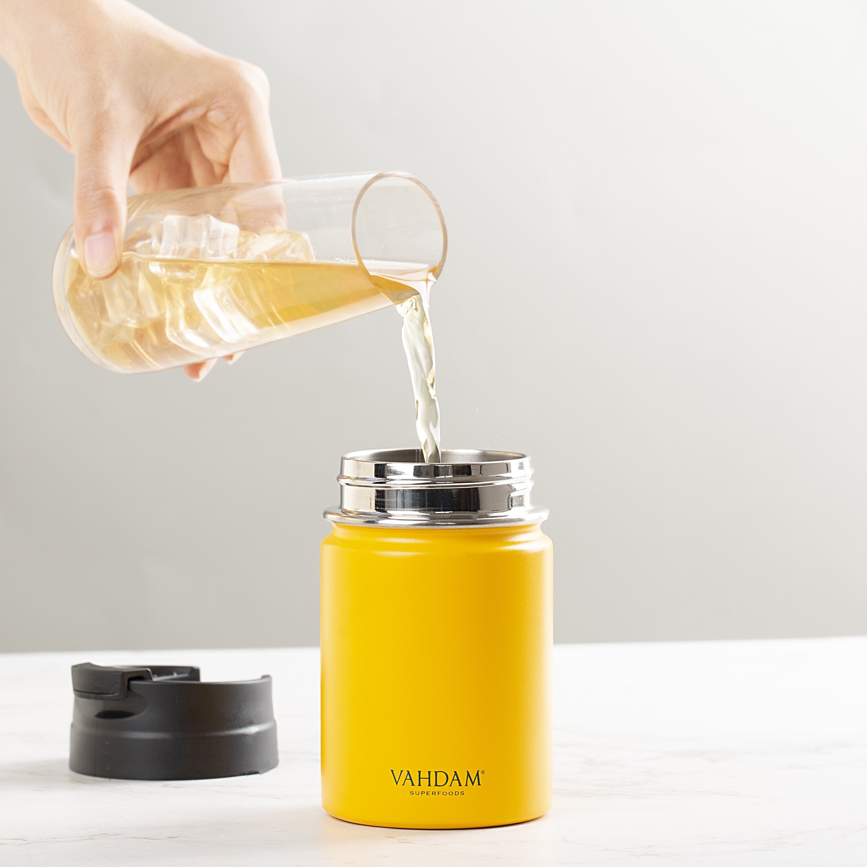 Vitality Flip Bottle Insulated (Yellow), Image - 2