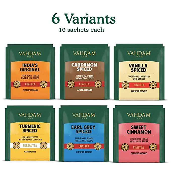 Chai Tea Assortment, Gift Set, Image - 6,6 Variants, 60 Tb